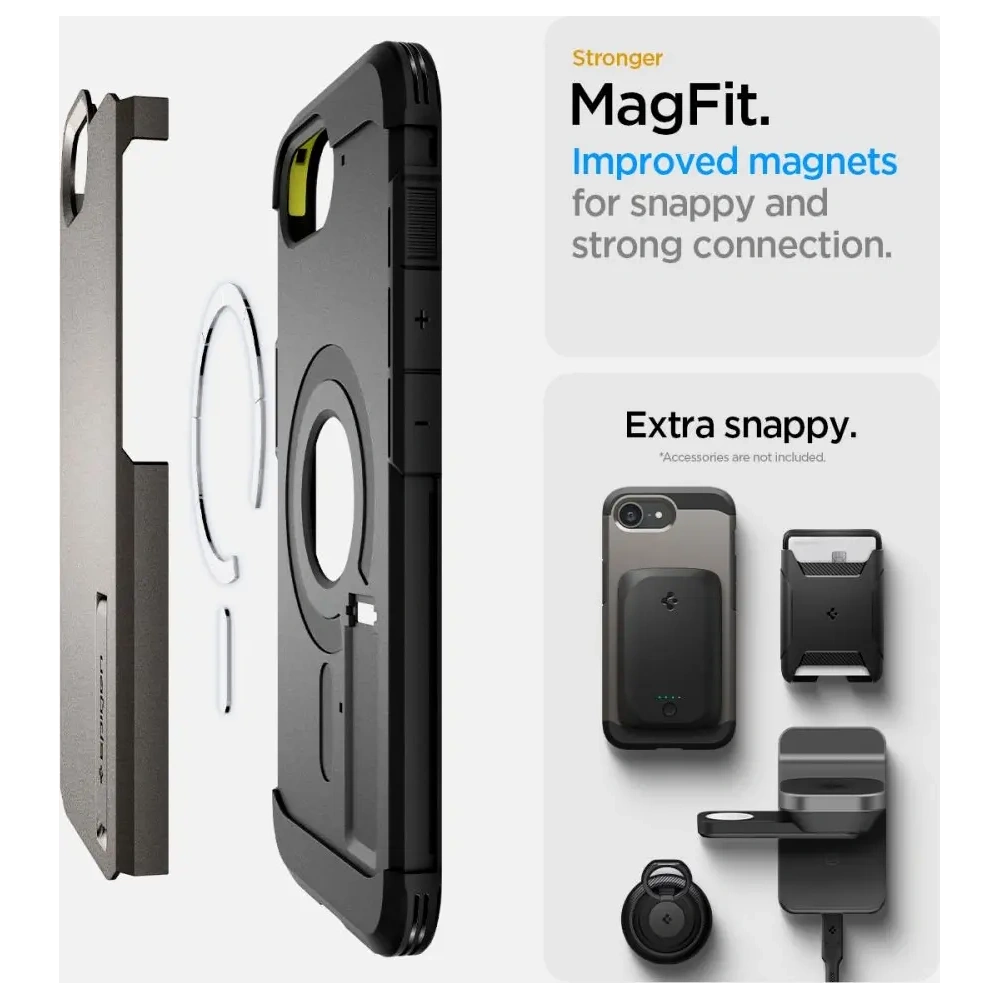 Hurtownia GSM - Spigen Tough Armor Mag MagSafe Apple iPhone 16e Gunmetal - SPN16688 - {ean13} - Hurt