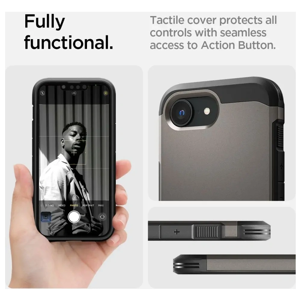 Hurtownia GSM - Etui Spigen Tough Armor Mag MagSafe Apple iPhone 16e Gunmetal - SPN16688 - {ean13} - Hurt