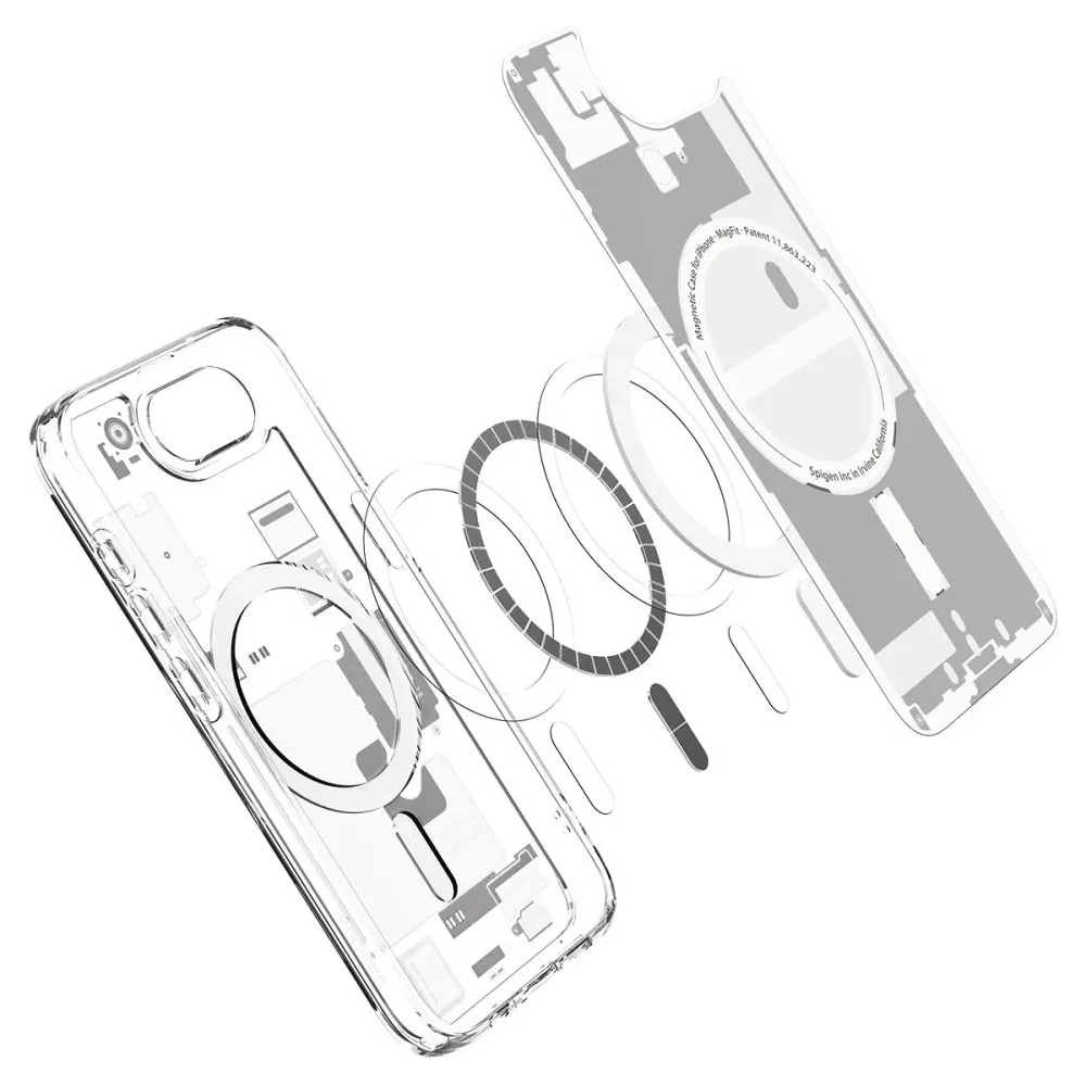 Hurtownia GSM - Etui Spigen Ultra Hybrid Mag MagSafe Apple iPhone 16e Zero One White - SPN16691 - {ean13} - Hurt