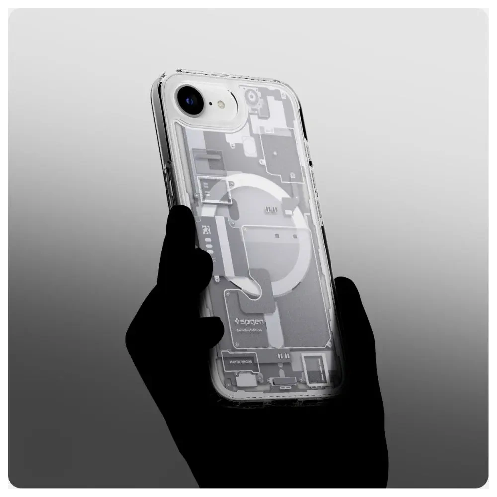 Hurtownia GSM - Etui Spigen Ultra Hybrid Mag MagSafe Apple iPhone 16e Zero One White - SPN16691 - {ean13} - Hurt