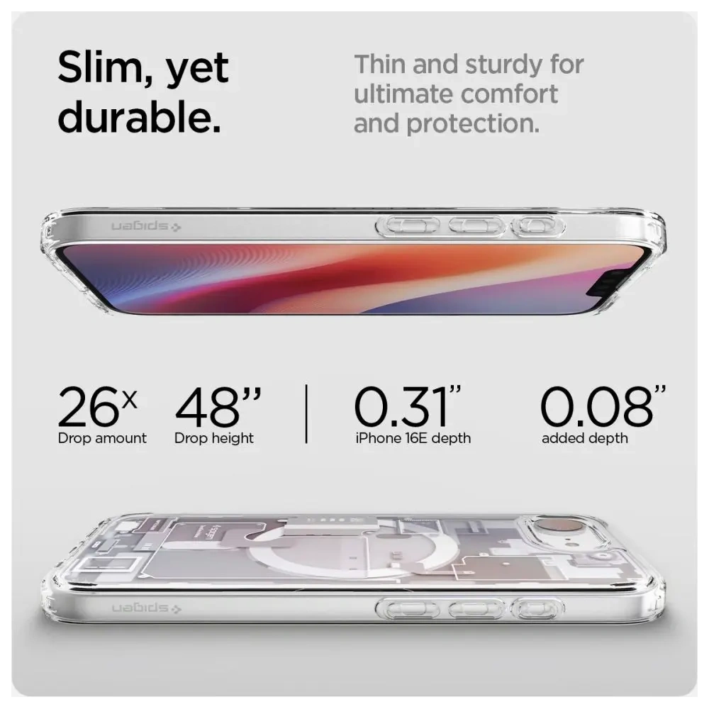 Hurtownia GSM - Etui Spigen Ultra Hybrid Mag MagSafe Apple iPhone 16e Zero One White - SPN16691 - {ean13} - Hurt
