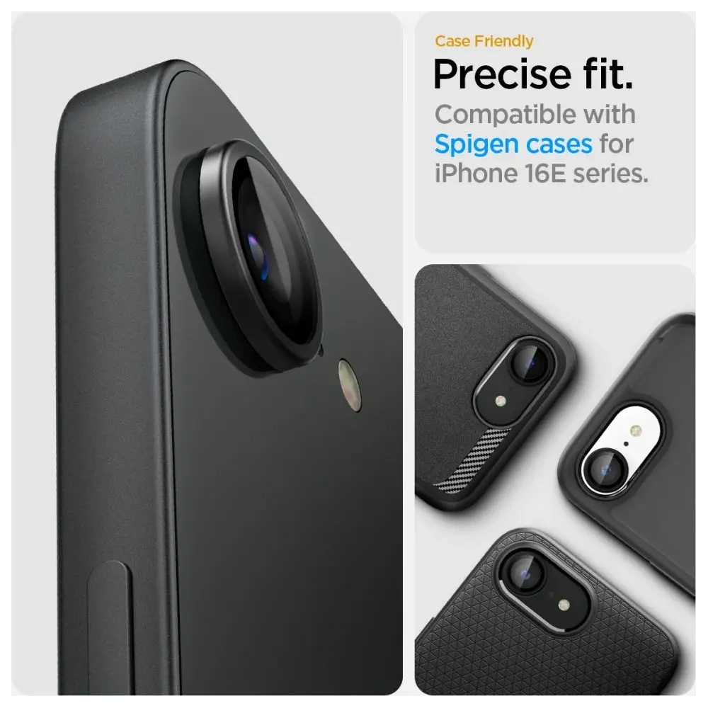 Hurtownia GSM - Szkło hartowane na aparat Spigen Optik Pro Glas.tr ez Fit Camera Protector Apple iPhone 16e Black [2 PACK] - SPN16694 - {ean13} - Hurt