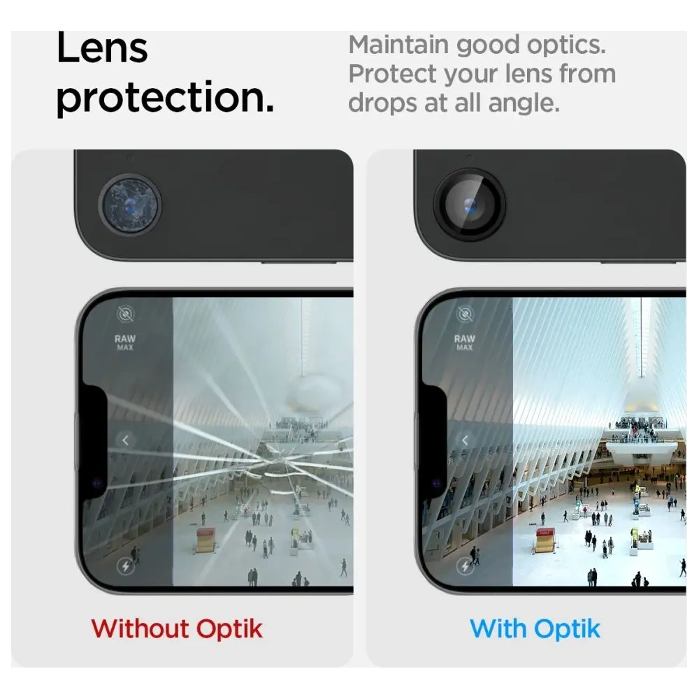 Hurtownia GSM - Szkło hartowane na aparat Spigen Optik Pro Glas.tr ez Fit Camera Protector Apple iPhone 16e Black [2 PACK] - SPN16694 - {ean13} - Hurt
