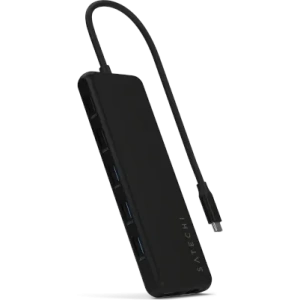 Hurtownia GSM - Adaptér Satechi 13 v 1 Triple Display Multiport Adapter USB-C / 2xHDMI 4K/60Hz, DP 8K/60Hz, 3xUSB-A 3.0 (5Gbps), USB-A 3.1 (10Gbps), 2xUSB-A 2.0 (480Mbps), 2xUSB-C (10Gbps, PD 85W), 1xEthernet 1Gbps, 1xaudio 3,5 mm - STH181 - {ean13} - Hurt