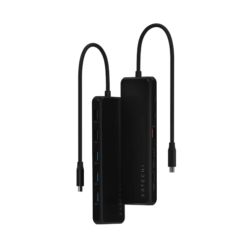 Adapter Satechi 13-in-1 Triple Display Multiport Adapter USB-C / 2xHDMI 4K/60Hz, DP 8K/60Hz, 3xUSB-A 3.0 (5Gbps), USB-A 3.1 (10Gbps), 2xUSB-A 2.0 (480Mbps), 2xUSB-C (10Gbps, PD 85W), 1xEthernet 1Gbps, 1xaudio 3,5 mm