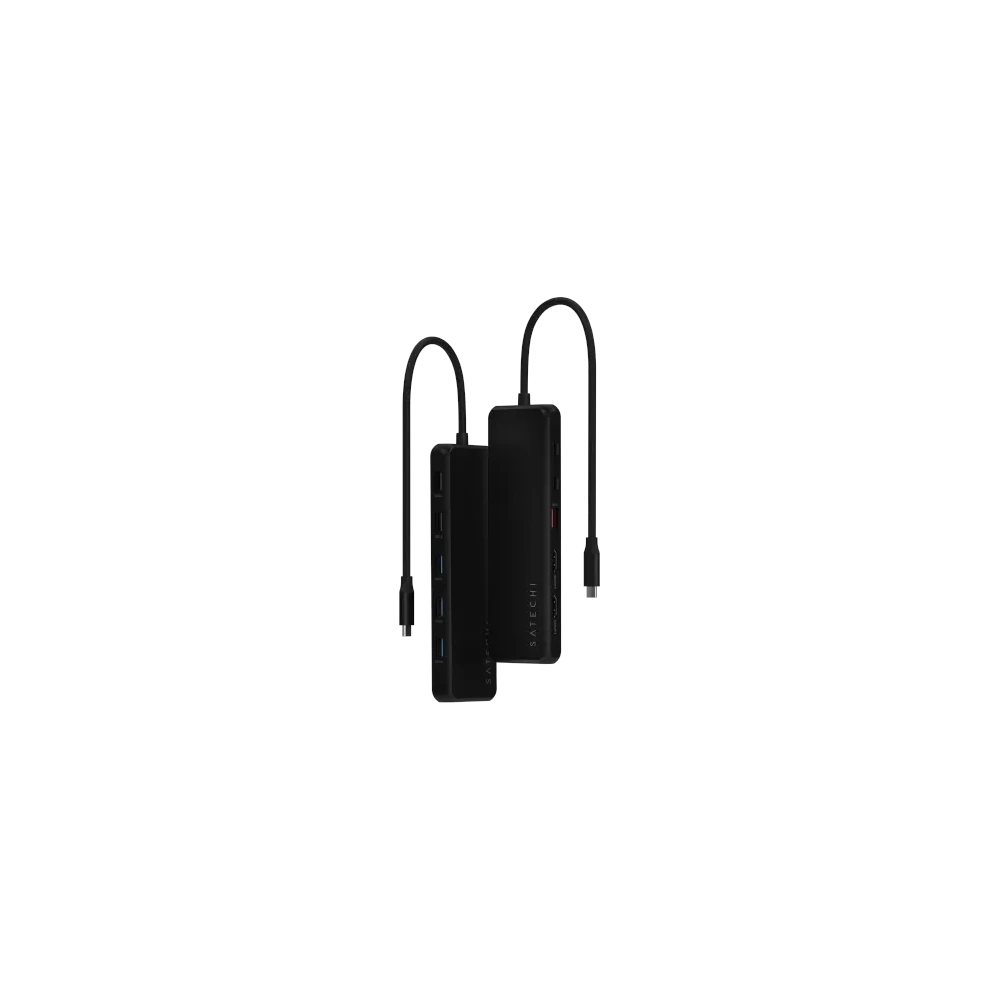 Hurtownia GSM - Satechi 13-in-1 Adaptator Multiport cu Triple Display USB-C / 2xHDMI 4K/60Hz, DP 8K/60Hz, 3xUSB-A 3.0 (5Gbps), USB-A 3.1 (10Gbps), 2xUSB-A 2.0 (480Mbps), 2xUSB-C (10Gbps, PD 85W), 1xEthernet 1Gbps, 1xaudio 3,5 mm - STH181 - {ean13} - Hurt