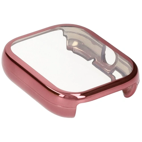 Etui z osłoną ekranu Bizon Case Watch Felipe do Xiaomi Redmi Watch 5 różowe