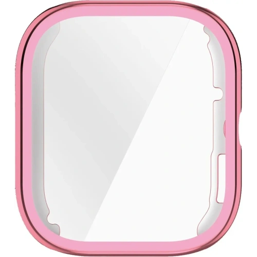 Etui z osłoną ekranu Bizon Case Watch Felipe do Xiaomi Redmi Watch 5 różowe