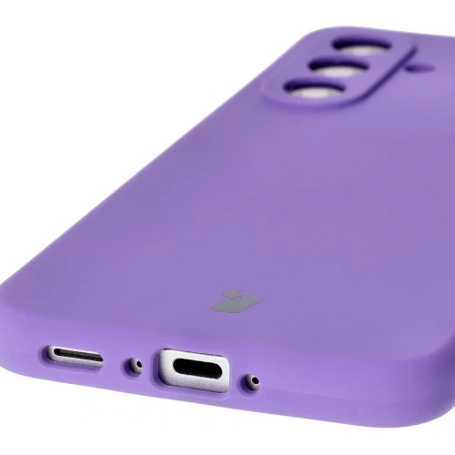 Silikonowe etui Bizon Soft Case do Samsung Galaxy A36 5G fioletowe