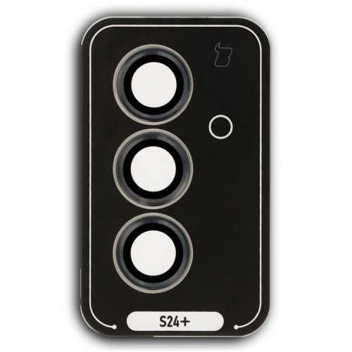 Szkło hartowane na aparat z aplikatorem Bizon Glass Snap Lens do Samsung Galaxy S24+ Plus czarne