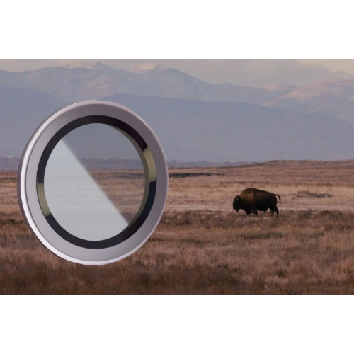 Szkło hartowane na aparat z aplikatorem Bizon Glass Snap Lens do Apple iPhone 16 Pro / 16 Pro Max srebrne