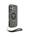 Hurtownia GSM - Guess HC IML Leopárd Háromszög Kábel Pánt Apple iPhone 16 MagSafe barna - GUE4379 - {ean13} - Hurt