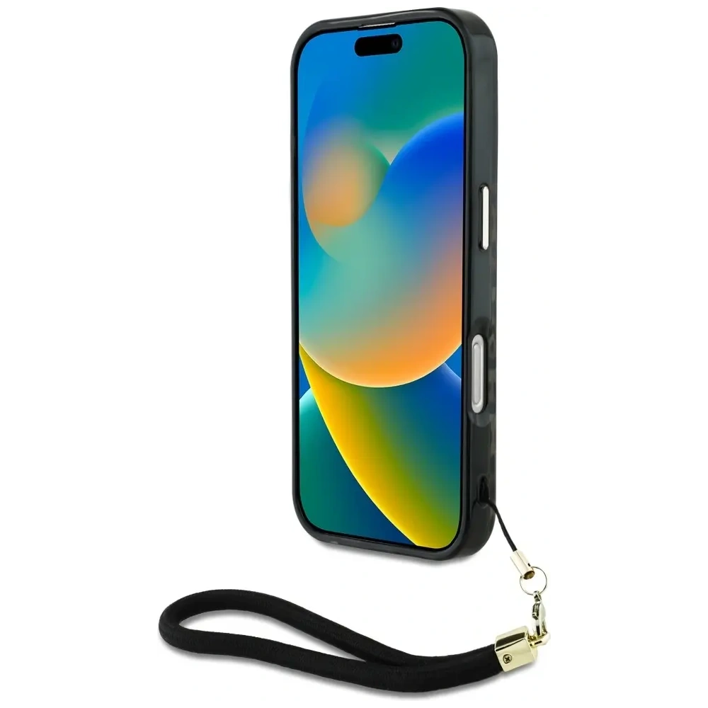 Hurtownia GSM - Guess HC IML Leopárd Háromszög Kábel Pánt Apple iPhone 16 MagSafe barna - GUE4379 - {ean13} - Hurt