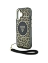 Hurtownia GSM - Guess HC IML Leopárd Háromszög Kábel Pánt Apple iPhone 16 MagSafe barna - GUE4379 - {ean13} - Hurt