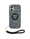 Wholesale Guess HC IML Leopard Triangle Cord Strap Apple iPhone 16 MagSafe black - GUE4380 - {ean13} - Hurt