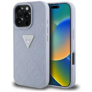 Hurtownia GSM - Etui Guess Hot Stamp 4G Pattern Triangle Metal Logo do Apple iPhone 16 Pro fialová - GUE4381 - {ean13} - Hurt