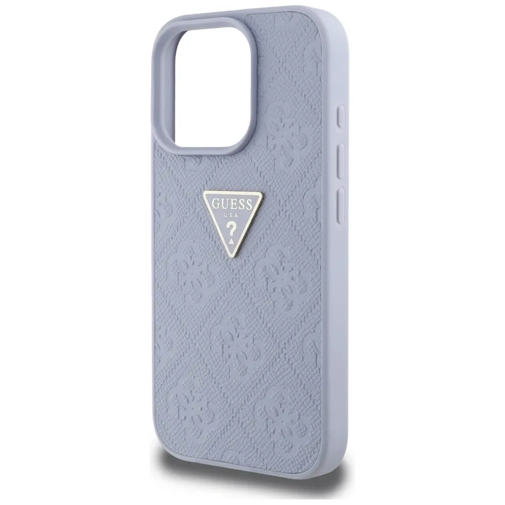 Hurtownia GSM - Etui Guess Hot Stamp 4G Pattern Triangle Metal Logo do Apple iPhone 16 Pro fialová - GUE4381 - {ean13} - Hurt