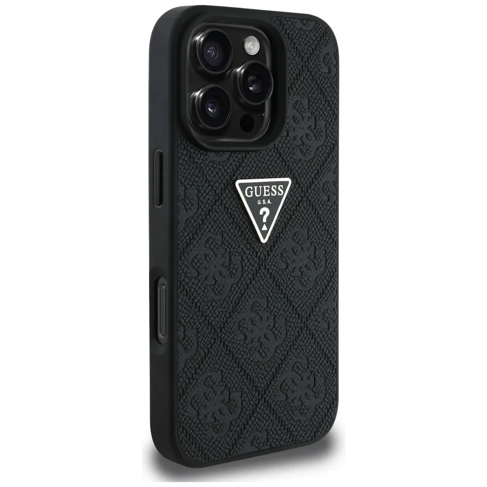 Hurtownia GSM - Etui Guess Hot Stamp 4G Pattern Triangle Metal Logo do Apple iPhone 16 Pro Max czarny - GUE4382 - {ean13} - Hurt