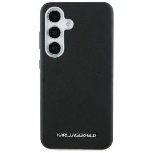 Hurtownia GSM - Karl Lagerfeld Saffiano complet înfășurat logo metalic elongat MagSafe Samsung Galaxy S25 negru - KLD21944 - {ean13} - Hurt