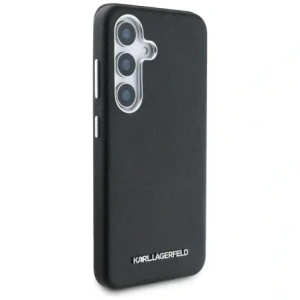 Hurtownia GSM - Karl Lagerfeld Saffiano complet înfășurat logo metalic elongat MagSafe Samsung Galaxy S25 negru - KLD21944 - {ean13} - Hurt