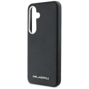 Hurtownia GSM - Karl Lagerfeld Saffiano complet înfășurat logo metalic elongat MagSafe Samsung Galaxy S25 negru - KLD21944 - {ean13} - Hurt
