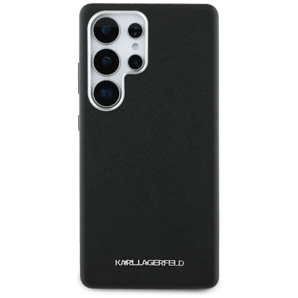 Hurtownia GSM - Karl Lagerfeld Saffiano Voll umschlossenes verlängertes Metall-Logo MagSafe Samsung Galaxy S25 Ultra schwarz - KLD21945 - {ean13} - Hurt