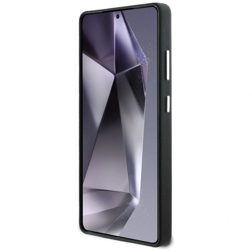 Etui Karl Lagerfeld Saffiano Full Wrapped Elongated Metal Logo MagSafe do Samsung Galaxy S25 Ultra czarny