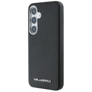 Hurtownia GSM - Etui Karl Lagerfeld Saffiano Full Wrapped Elongated Metal Logo MagSafe do Samsung Galaxy S25+ Plus černé - KLD21946 - {ean13} - Hurt
