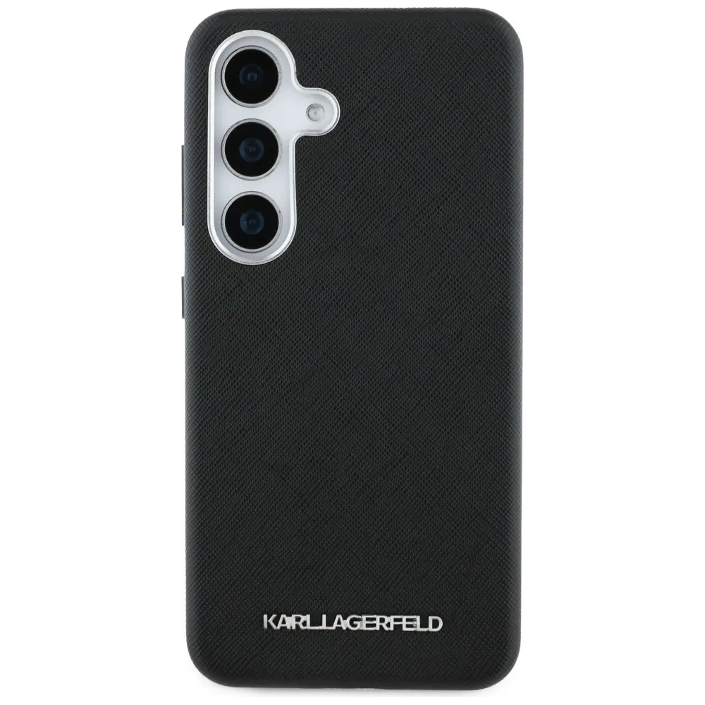 Hurtownia GSM - Karl Lagerfeld Saffiano Full Wrapped Elongated Metal Logo MagSafe Samsung Galaxy S25+ Plus negru - KLD21946 - {ean13} - Hurt