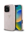 Etui Guess Hot Stamp 4G Pattern Triangle Metal Logo do Apple iPhone 16 Pro růžový
