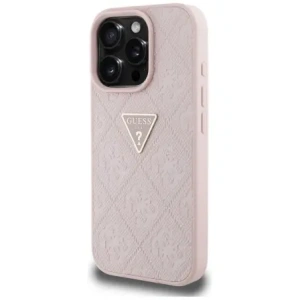Hurtownia GSM - Etui Guess Hot Stamp 4G Pattern Triangle Metal Logo do Apple iPhone 16 Pro růžový - GUE4385 - {ean13} - Hurt