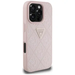 Hurtownia GSM - Etui Guess Hot Stamp 4G Pattern Triangle Metal Logo do Apple iPhone 16 Pro růžový - GUE4385 - {ean13} - Hurt