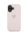 Wholesale Guess Hot Stamp 4G Pattern Triangle Metal Logo Apple iPhone 16 pink - GUE4386 - {ean13} - Hurt