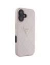 Wholesale Guess Hot Stamp 4G Pattern Triangle Metal Logo Apple iPhone 16 pink - GUE4386 - {ean13} - Hurt