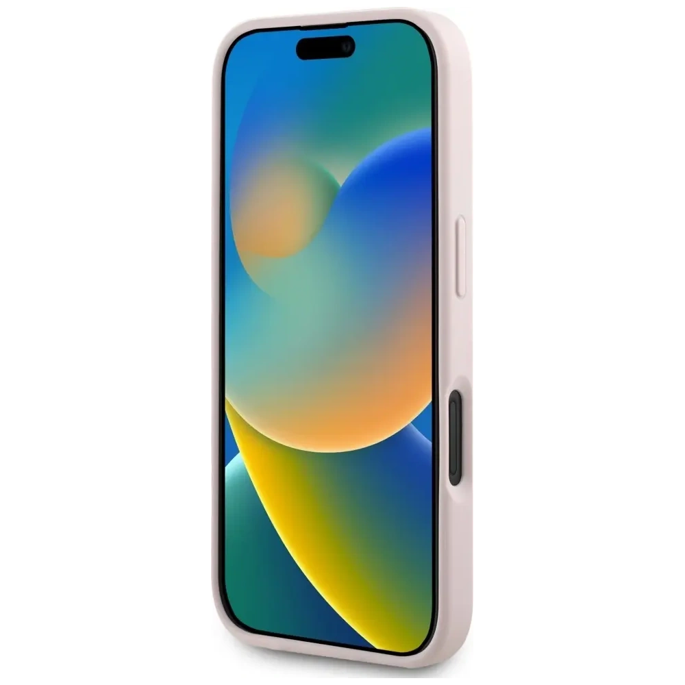 Hurtownia GSM - Etui Guess Hot Stamp 4G Pattern Triangle Metal Logo do Apple iPhone 16 różowy - GUE4386 - {ean13} - Hurt