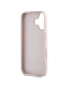 Wholesale Guess Hot Stamp 4G Pattern Triangle Metal Logo Apple iPhone 16 pink - GUE4386 - {ean13} - Hurt