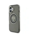 Wholesale Guess IML Metal Mountain Logo MagSafe Apple iPhone 16 black - GUE4387 - {ean13} - Hurt