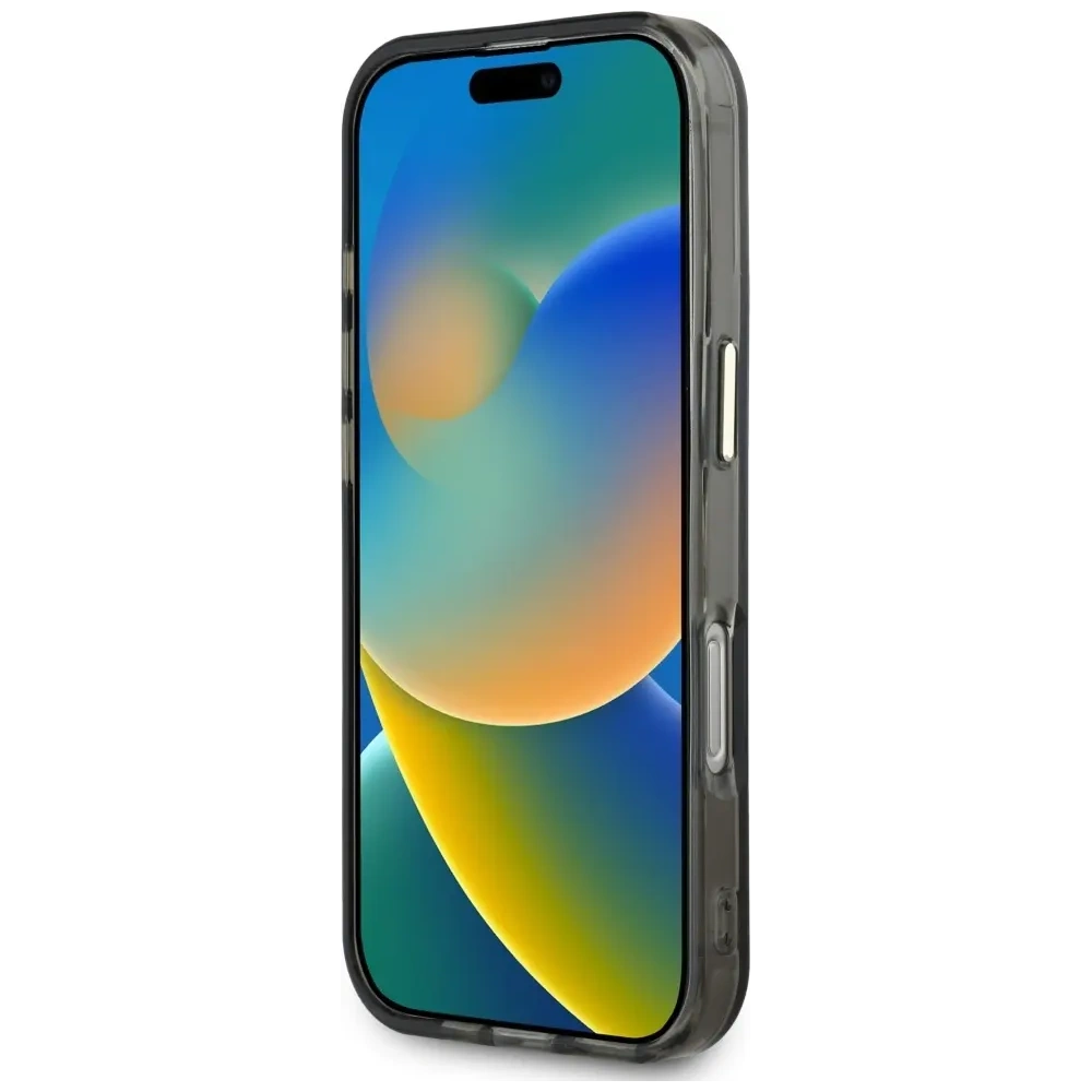 Hurtownia GSM - Guess IML Fém Hegy Logó MagSafe Apple iPhone 16 Pro fekete - GUE4388 - {ean13} - Hurt