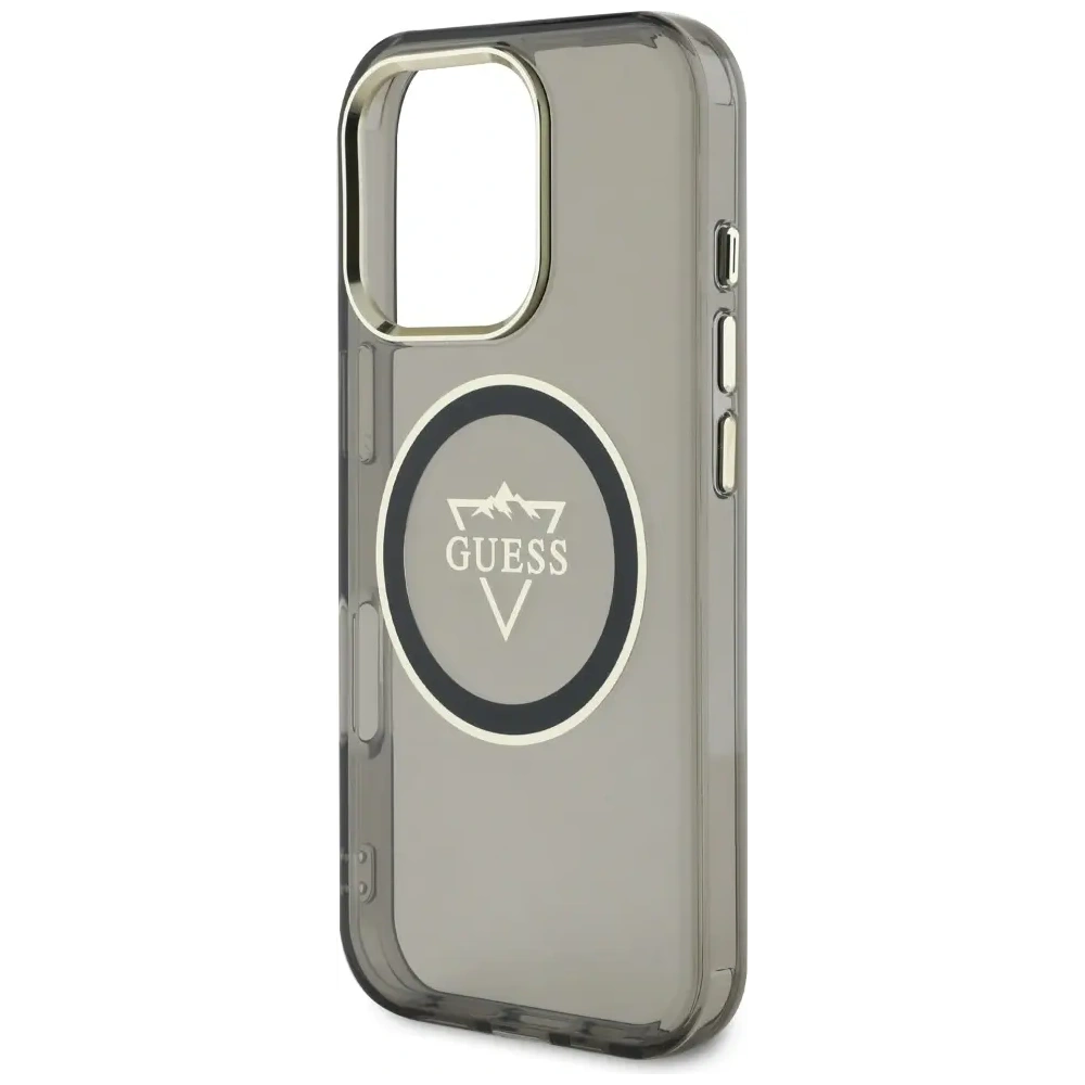 Hurtownia GSM - Etui Guess IML Metal Mountain Logo MagSafe pro Apple iPhone 16 Pro černé - GUE4388 - {ean13} - Hurt
