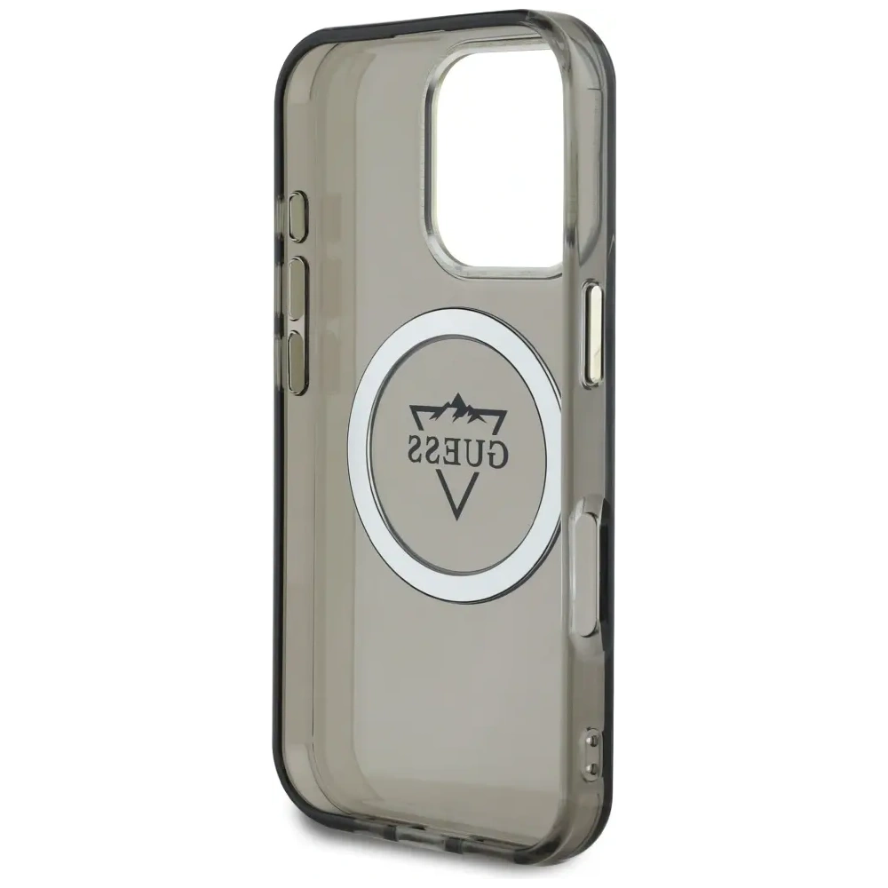 Hurtownia GSM - Etui Guess IML Metal Mountain Logo MagSafe pro Apple iPhone 16 Pro černé - GUE4388 - {ean13} - Hurt
