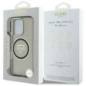 Hurtownia GSM - Etui Guess IML Metal Mountain Logo MagSafe pro Apple iPhone 16 Pro černé - GUE4388 - {ean13} - Hurt