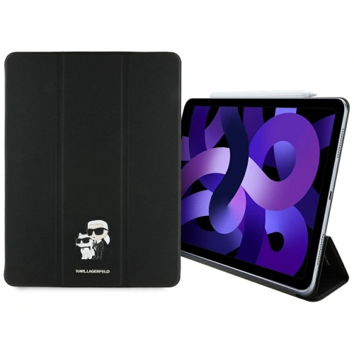Etui Karl Lagerfeld KLFC13RM24SAKCK Apple iPad Air 13" 2024 (6. generacji) Book Cover Saffiano Magnetic Karl &Choupette czarny/black