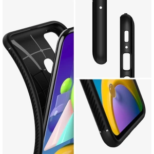 Wholesale Spigen Rugged Armor Samsung Galaxy M21 Matte Black - SPN1111BLK - {ean13} - Hurt