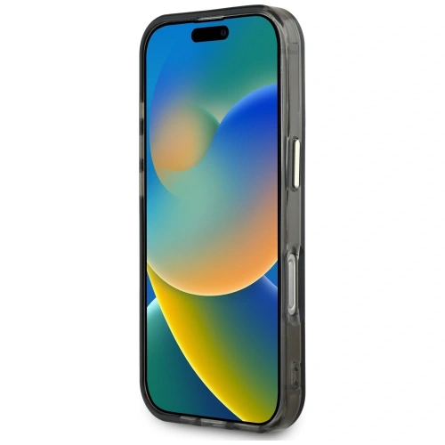 Etui Guess IML Metal Mountain Logo MagSafe do Apple iPhone 16 Pro Max czarny