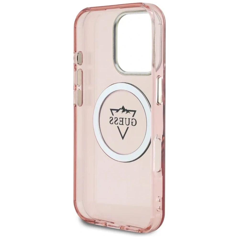 Hurtownia GSM - Etui Guess IML Metal Mountain Logo MagSafe pro Apple iPhone 16 Pro růžové - GUE4391 - {ean13} - Hurt
