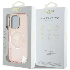 Hurtownia GSM - Etui Guess IML Metal Mountain Logo MagSafe pro Apple iPhone 16 Pro růžové - GUE4391 - {ean13} - Hurt