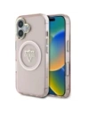 Guess IML Metal Mountain Logo MagSafe Apple iPhone 16 pink