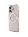 Wholesale Guess IML Metal Mountain Logo MagSafe Apple iPhone 16 pink - GUE4392 - {ean13} - Hurt