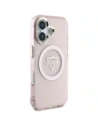 Wholesale Guess IML Metal Mountain Logo MagSafe Apple iPhone 16 pink - GUE4392 - {ean13} - Hurt