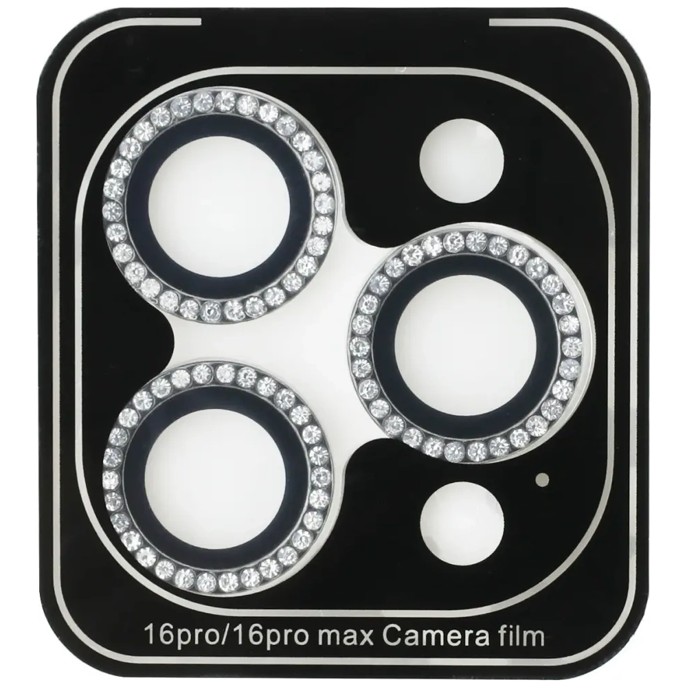 Hurtownia GSM - Guess BP Rhinestone 2v1 set tvrzeného skla + ochranného filtru Apple iPhone 16 Pro Max stříbrný - GUE4394 - {ean13} - Hurt